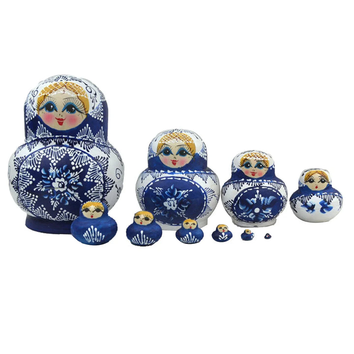 Stornfield | 10pcs/set Wooden Matryoshka Russian Dolls
