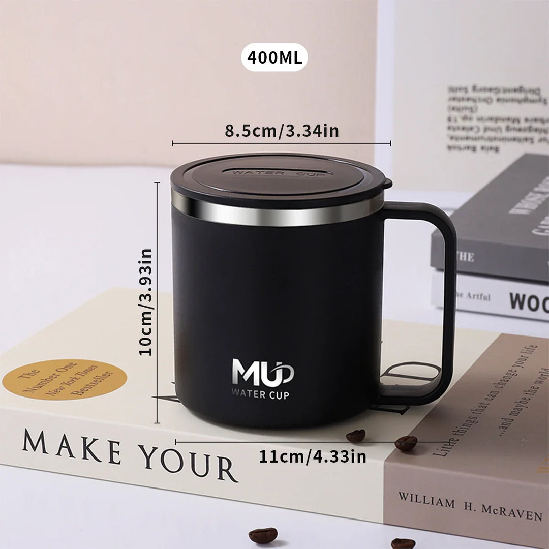 Insulated stainless steel coffee cup with lid | Stornfield
