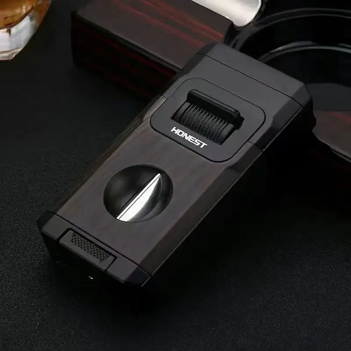Metal Double Jet Flame Wind Proof Butane Lighter | Stornfield