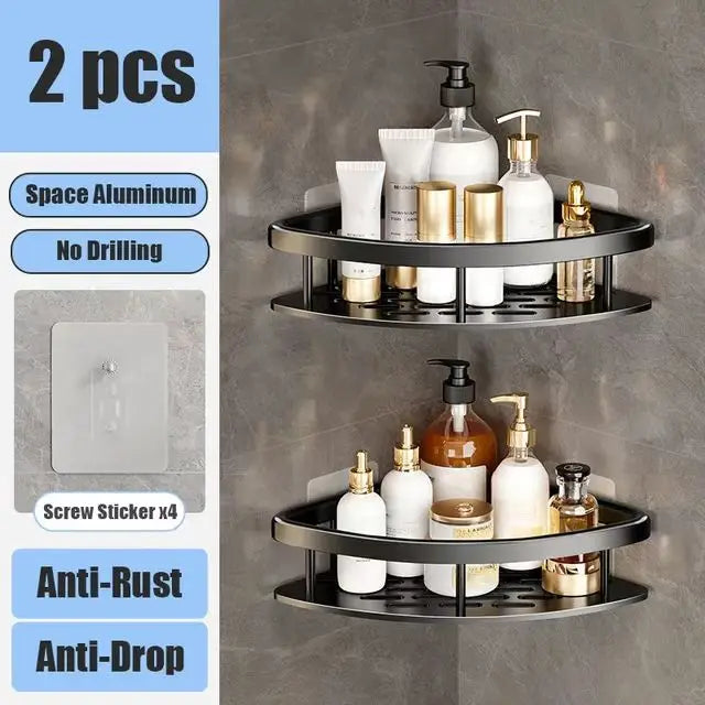 Shower shelf without drilling aluminum | Stornfield