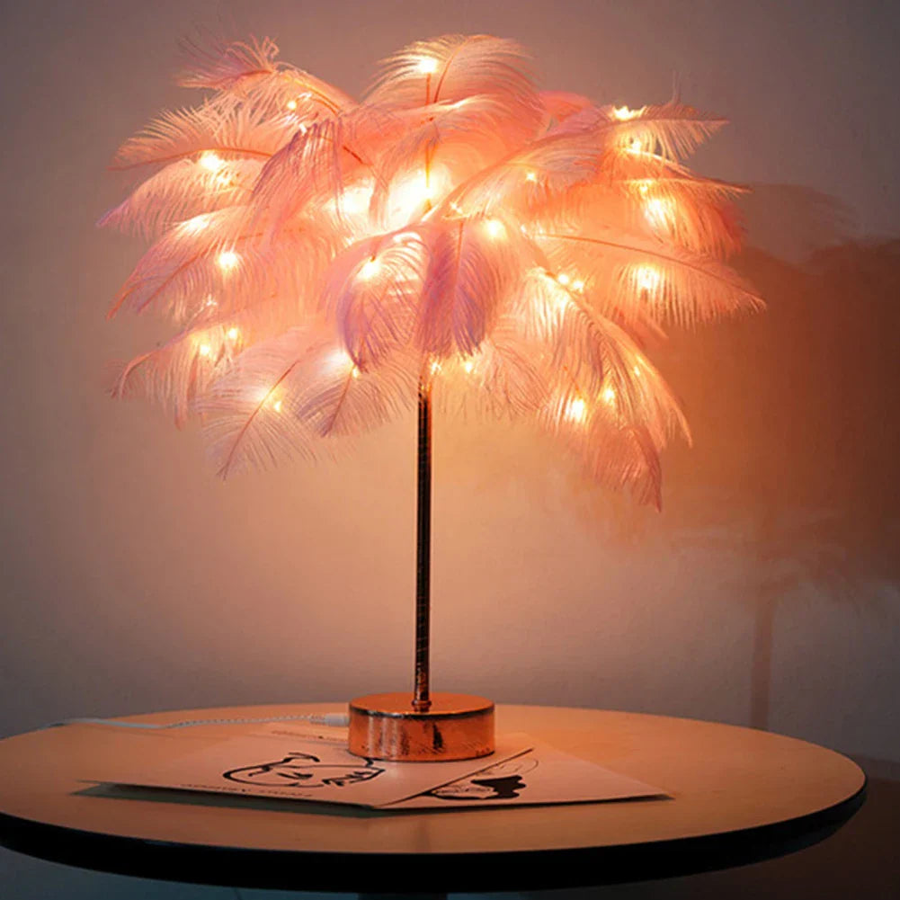 Stornfield | Spring LED Table Lamp USB Powered Night Lamp Remote Control Bedside Lamps