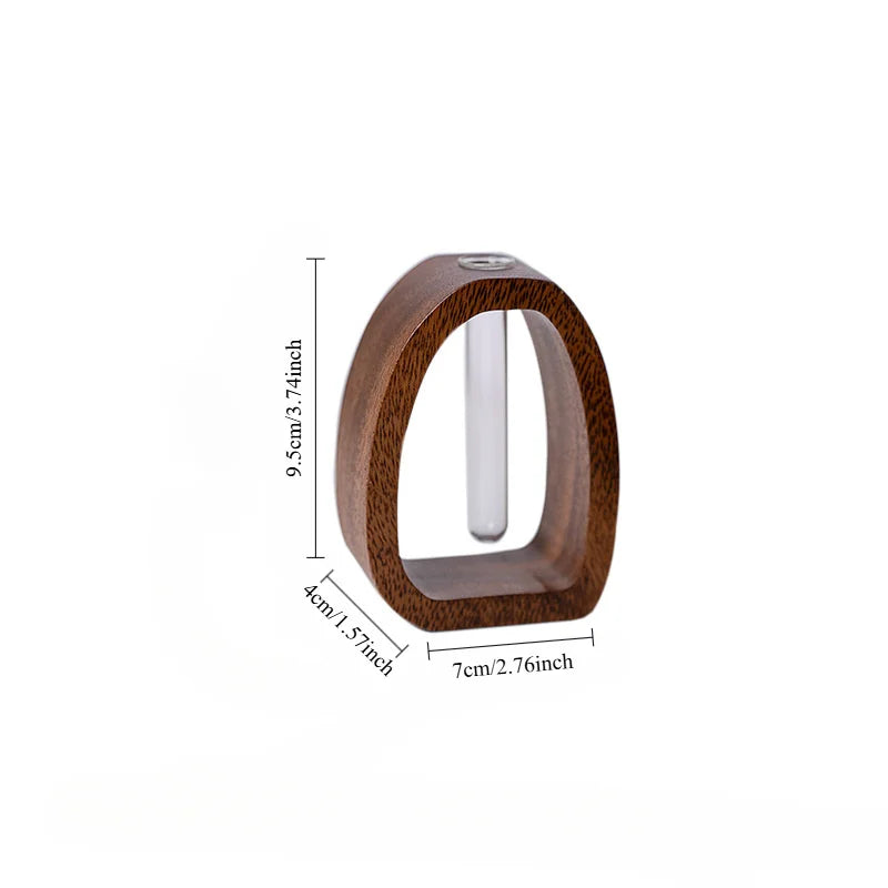 Oval Wood Frame Single Stem Vase | Stornfield