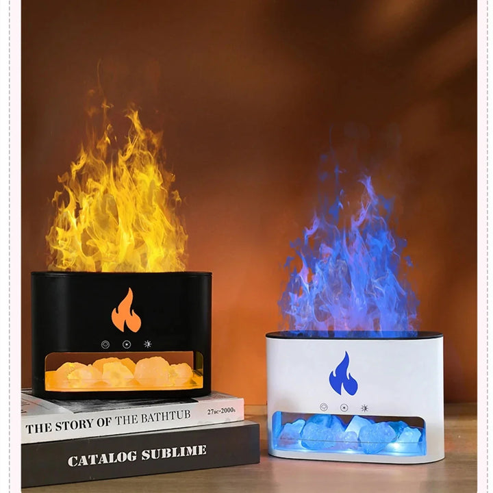 Vaporizer with crystal salt stone fire