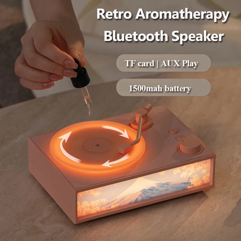 Vintage Design & LED Mood Lighting Wireless Aromatherapy Speaker | Stornfield