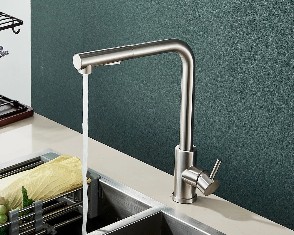FlexiJet Black extendable kitchen faucet Stornfield