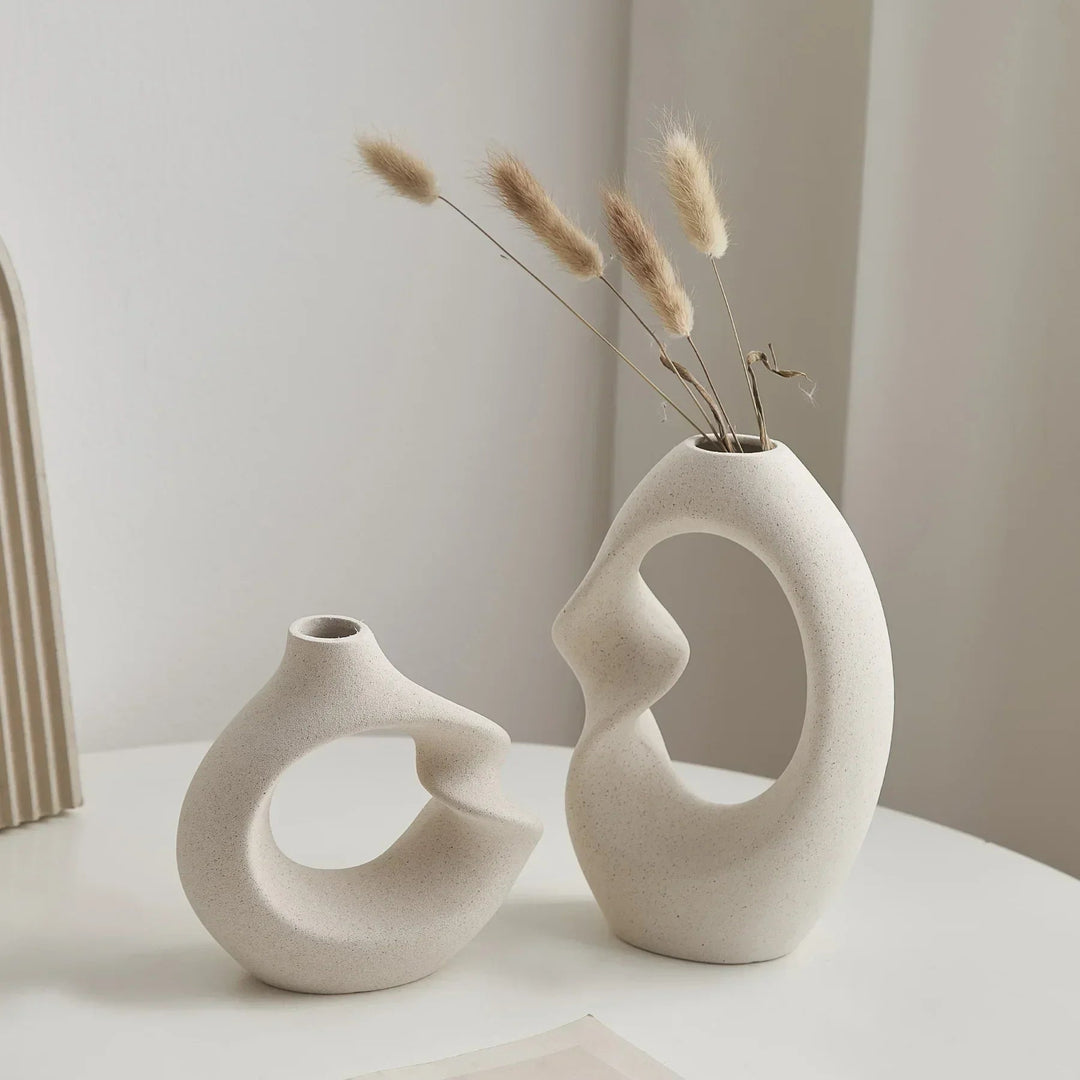 Stornfield Modern Asymmetric Sculptural Vase Set
