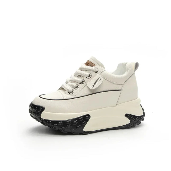 Stornfield | 7 cm Platform Wedge Sneakers made of Leather