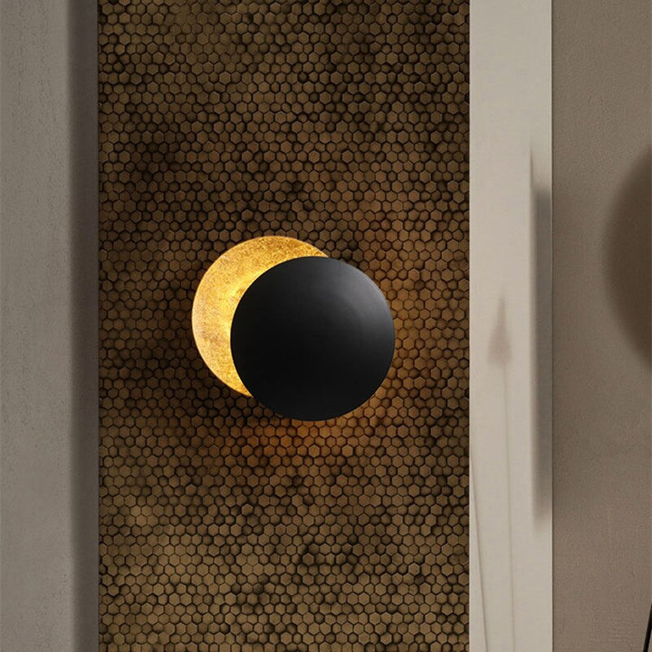 Stornfield | SolGlow Éclairage mural LED Éclipse solaire | Lampe d'ambiance moderne | Élégante lampe murale pour salon et chambre à coucher