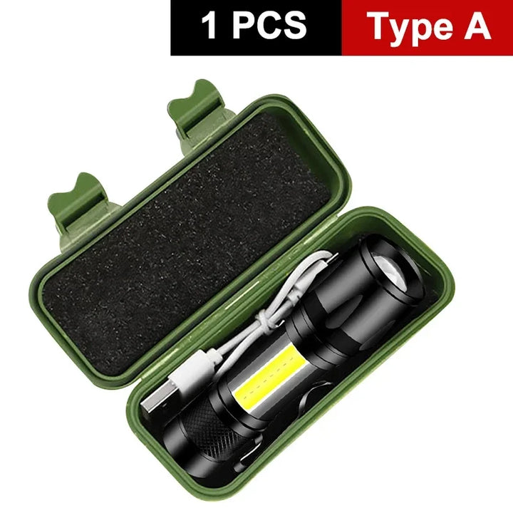 Mini Tactical Camping Rechargeable Flashlight | Stornfield