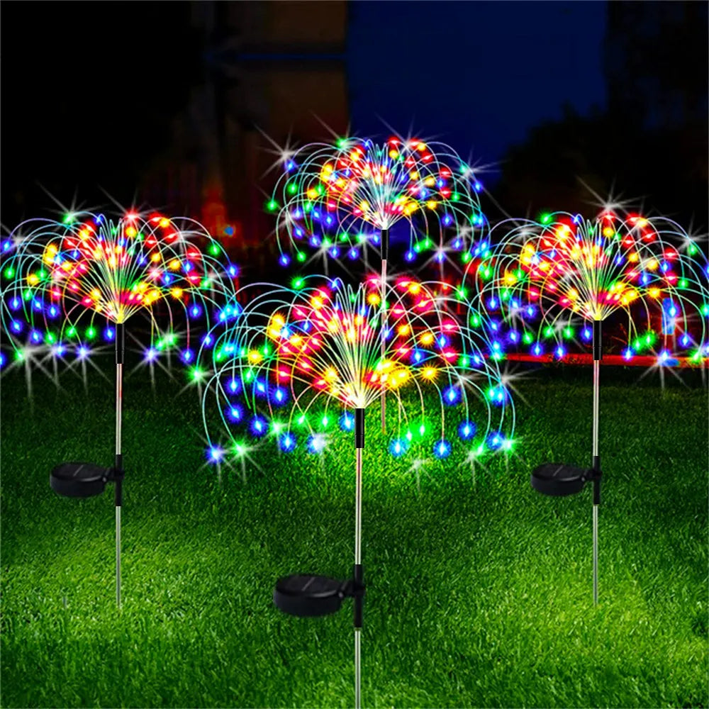LED Solar Firework Fairy Outdoor Pathway Lights | Stornfield