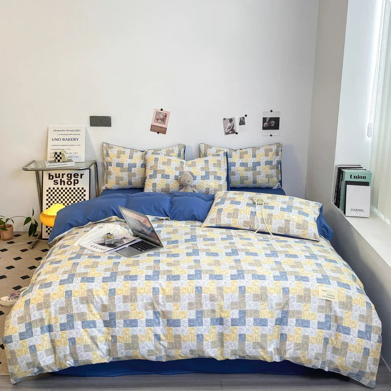 Stornfield | KaroSleep | Ensemble de literie complet avec taie d'oreiller