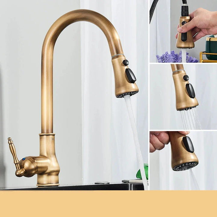 Antique brass faucet – Vintage design for the kitchen | Stornfield