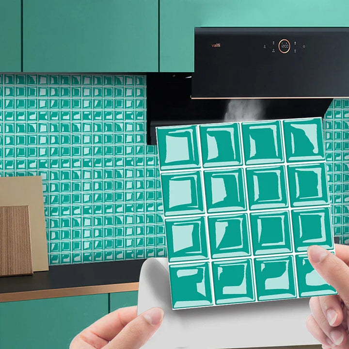 DecoMosaic 3D Mosaic Wall Tile Stickers Stornfield