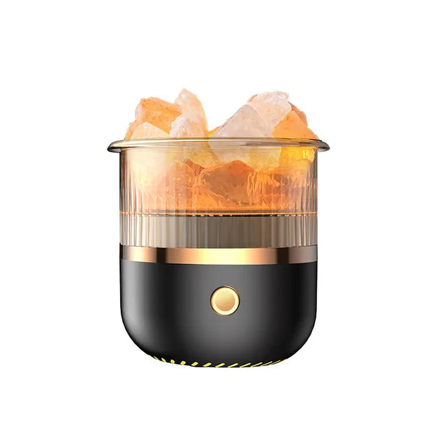 Stornfield | Himalayan Salt Lamp and Essential Oil Diffuser, USB Ultrasonic Humidifier for Home and Office