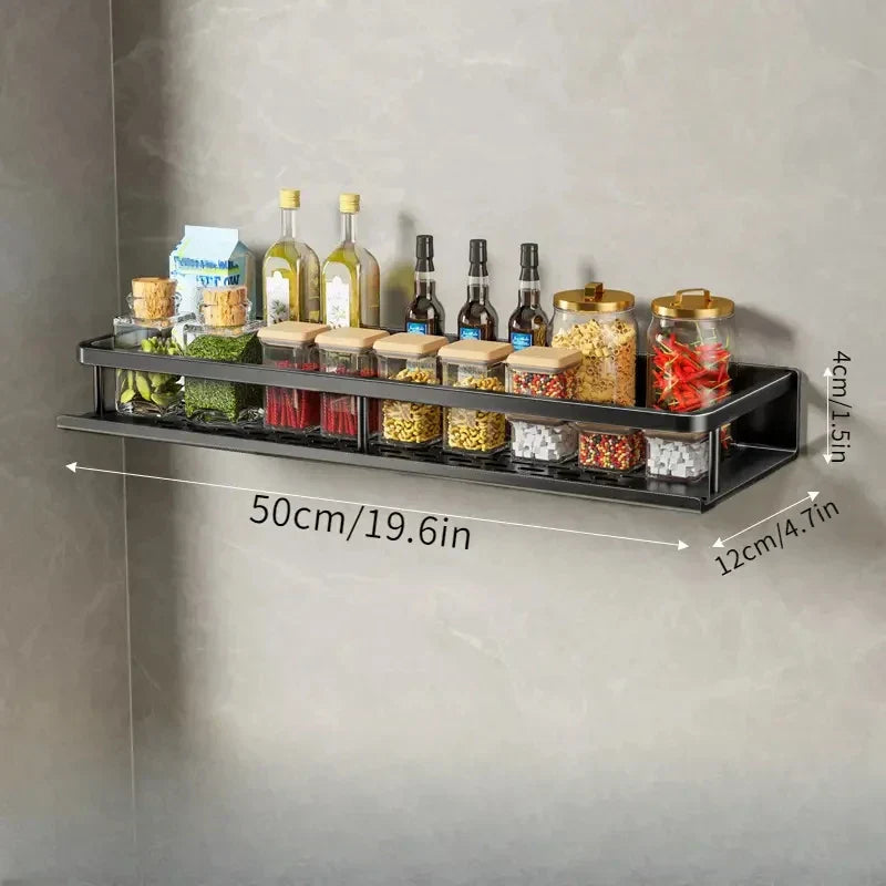 Wall-Mounted Kitchen Rack – Space-Saving and Stylish Aluminum Rack for Kitchen Utensils | Stornfield