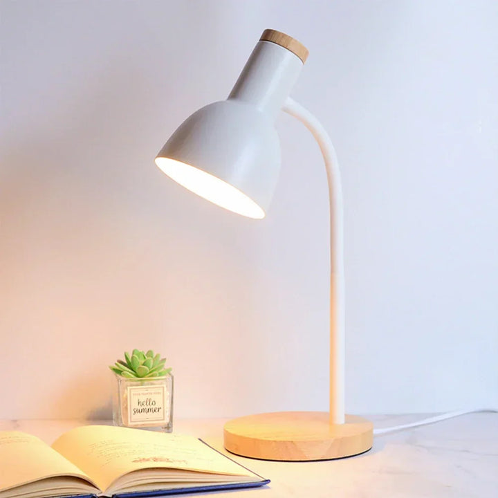 Stornfield | Autumn and Winter Lighting | Nordic Creative Wooden Iron LED Desk Lamp - Moxie