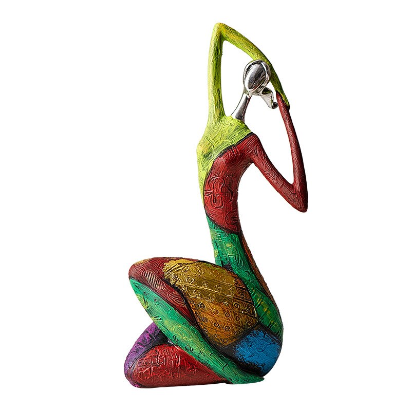 Stornfield | Abstract Art Sculpture Female Figurines for Interior Statue in Resin Color Modern Home Decor Figurines Decorative Gifts