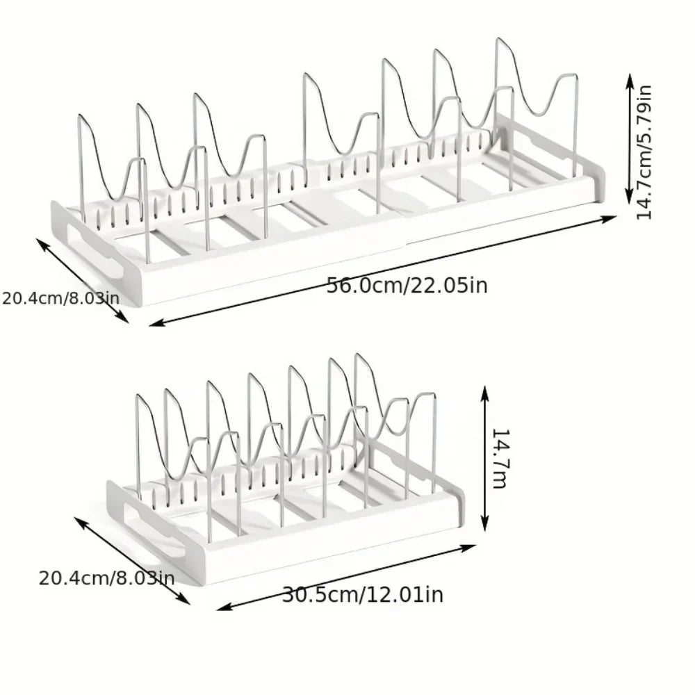 FlexiCook LidMaster – Foldable Kitchen Utensil & Pot Lid Holder for More Organization Stornfield