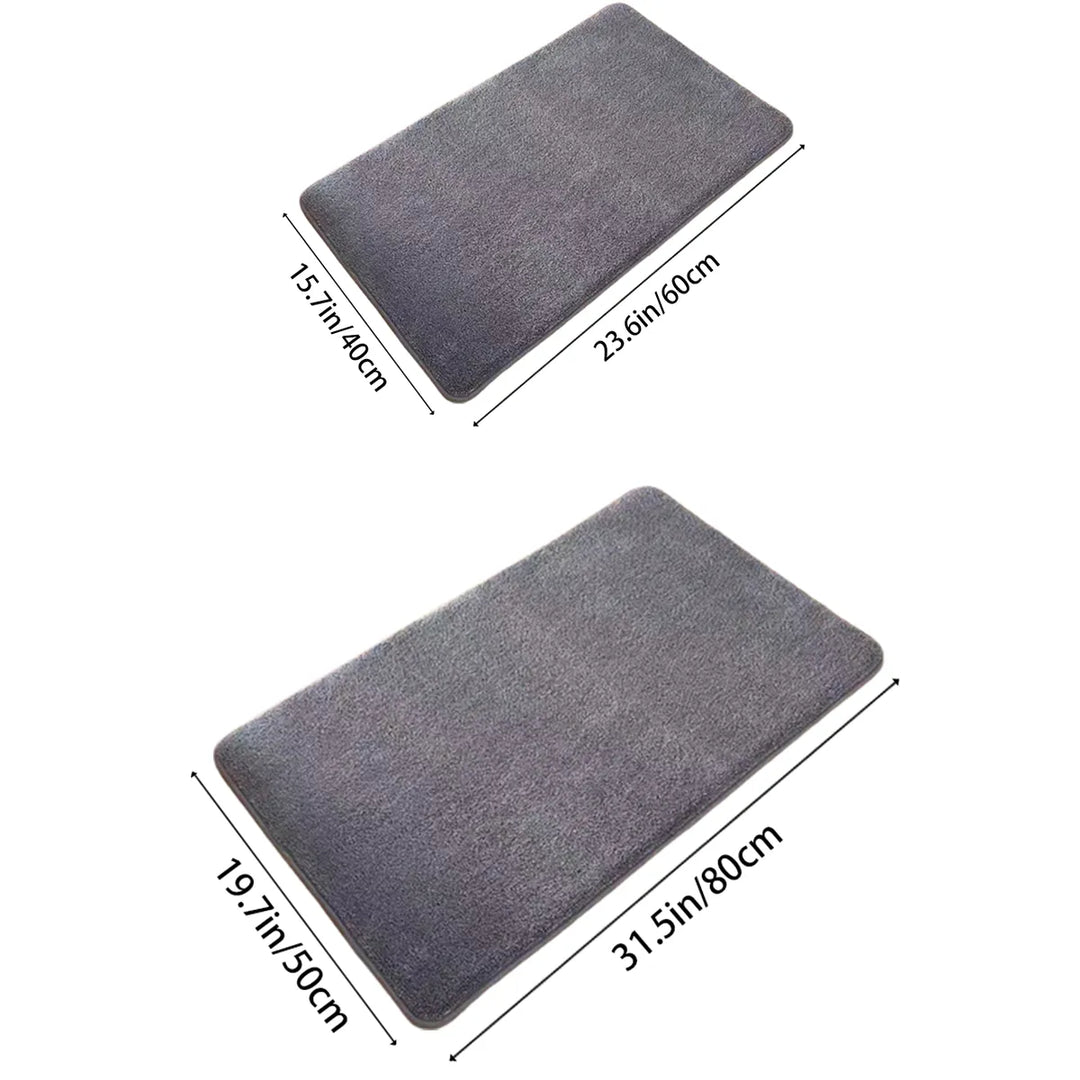Ultra Absorbent Nordic Bath Mat Shower Room Floor Mat Super Anti-Slip Cushioned Soft Velvet Shower Mat For Washroom | Stornfield
