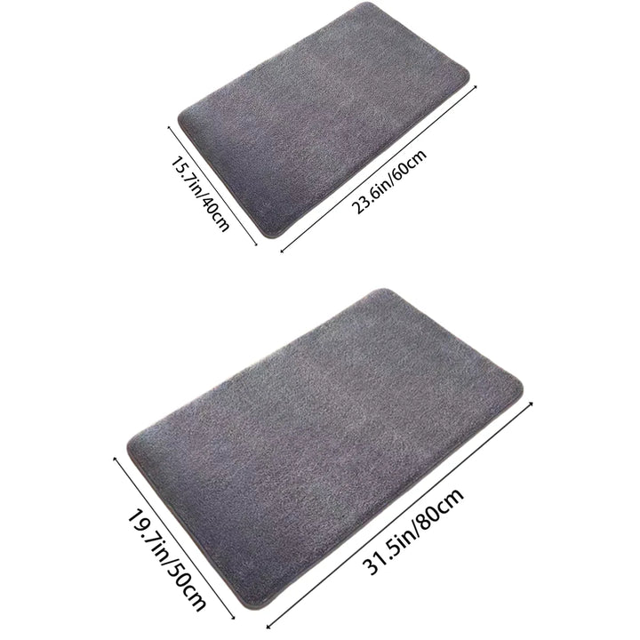Ultra Absorbent Nordic Bath Mat Shower Room Floor Mat Super Anti-Slip Cushioned Soft Velvet Shower Mat For Washroom | Stornfield