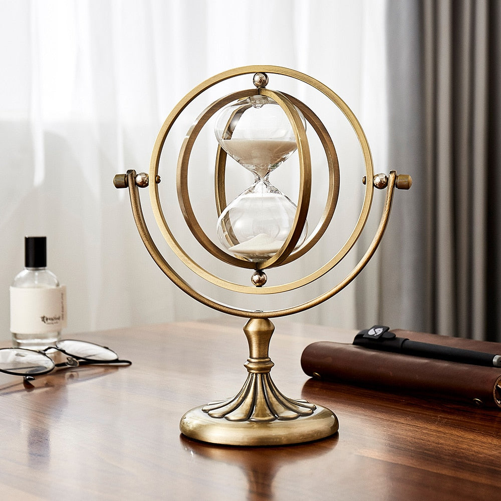 Time Charmer Metal Hourglass Decor | Stornfield