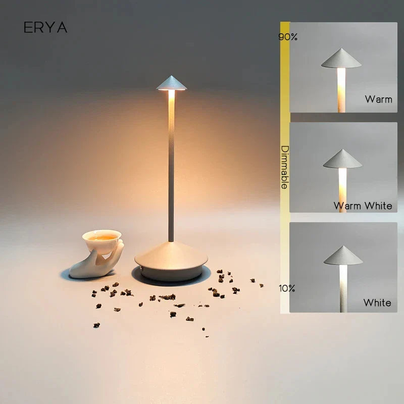 Stornfield | Rechargeable Table Lamp Creative Dining Table Lamp Pina pro Table Lamp Hotel Bar Desk Lamp Decorative Desk Lamp