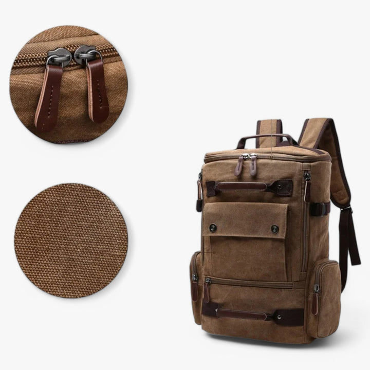 Stornfield | Vintage Canvas Backpack – Stylish & Functional with Laptop Compartment for Everyday & Adventure