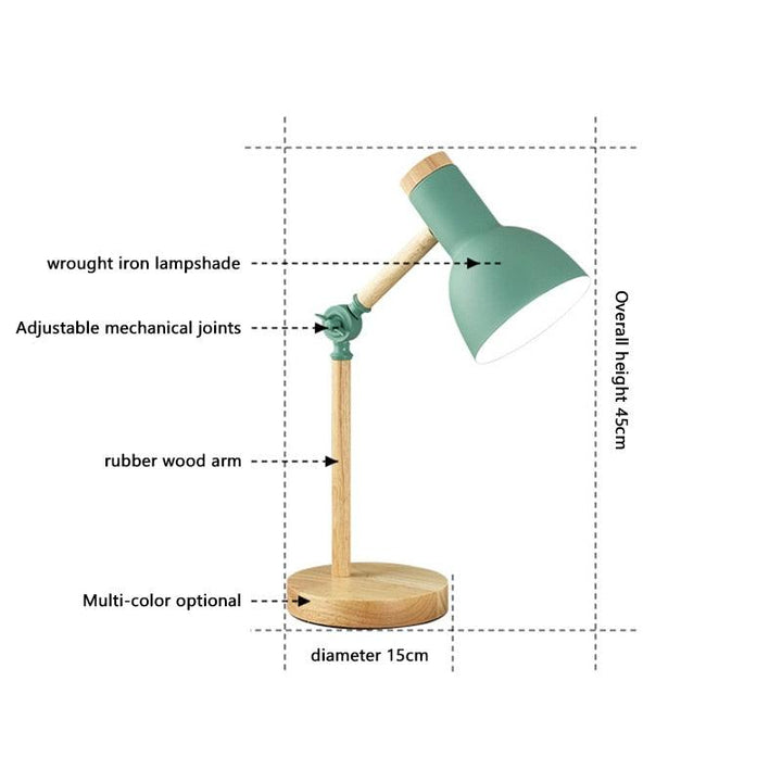 Stornfield | Nordic Wooden Desk Lamp