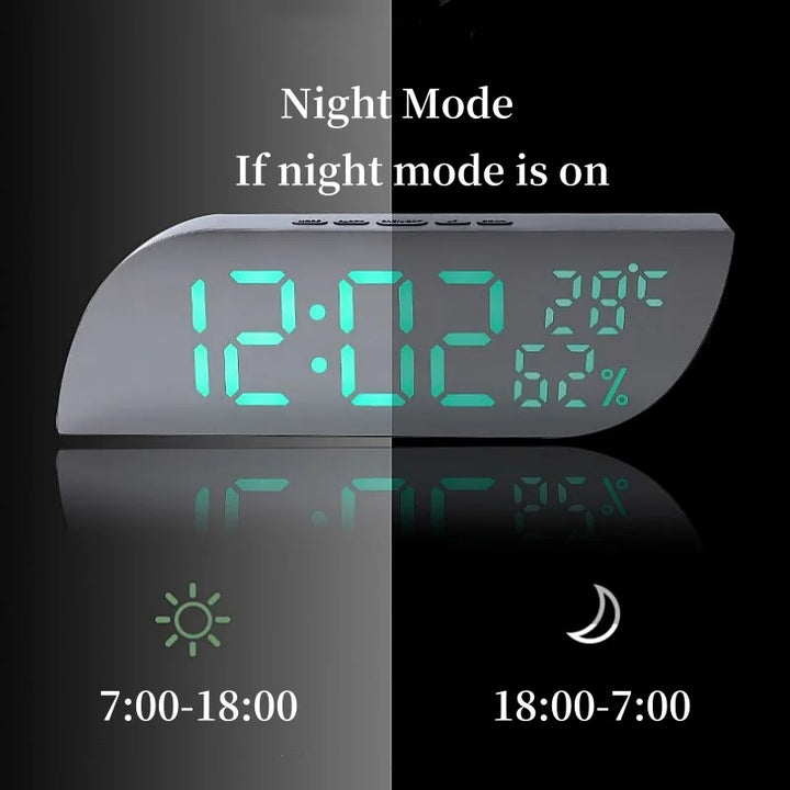 Stornfield | Horloge Alarme Numérique LED avec Affichage Double & Snooze Illimité