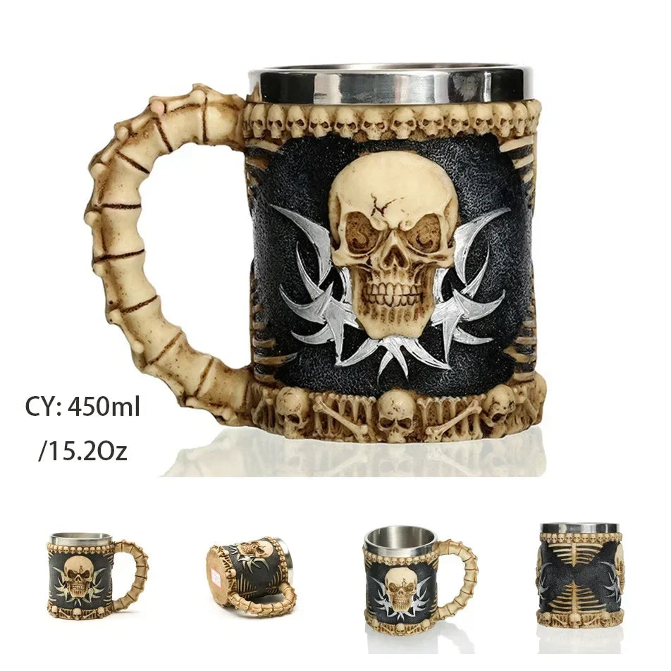 Stornfield | Medieval Dragon Stainless Steel Resin Mug as Coffee Mug or Tea Mug