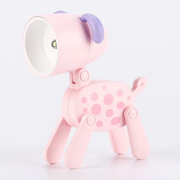 Stornfield | Cute LED Night Light - Mini Dog, Deer, Dinosaur Foldable Table Lamp for Children's Bedroom