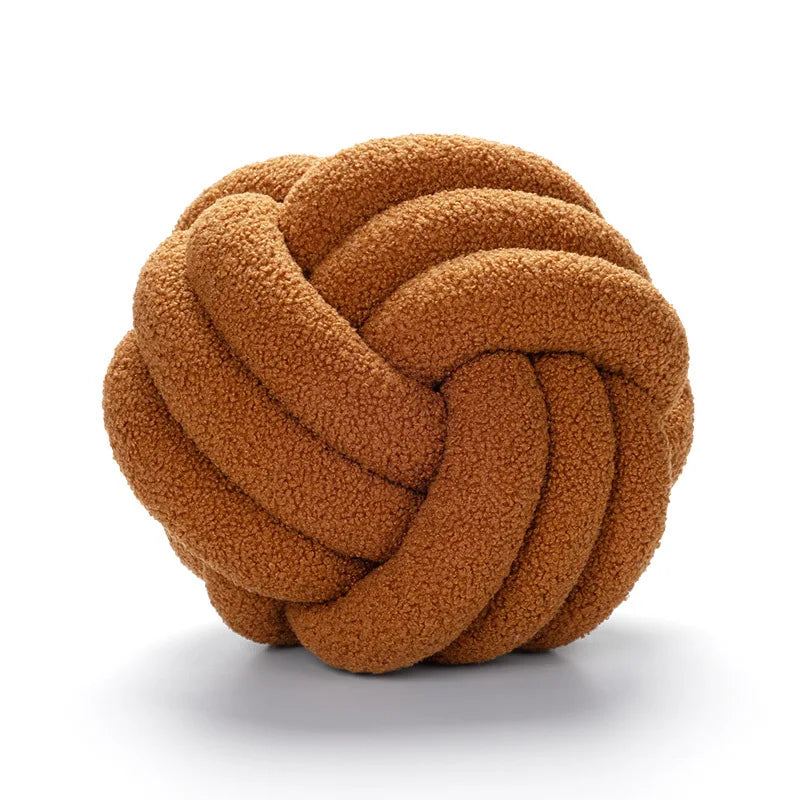 Stornfield | Cushion - Comfortable - Hand-knotted ball - Sheepskin
