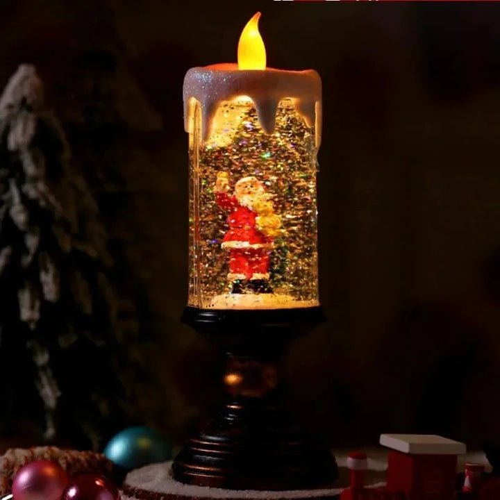 Snowfall Crystal Christmas Candle Light | Stonrfield