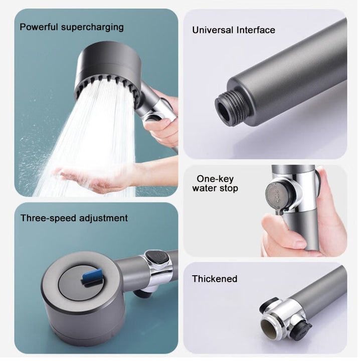 Stornfield | PowerFlow™ High Pressure Showerhead | Powerful Showerhead for Maximum Water Pressure