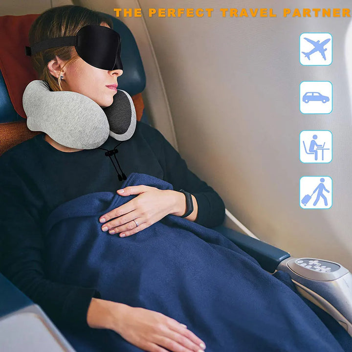 Stornfield | U-shaped Memory Foam Travel Pillow for Sleeping and Traveling
