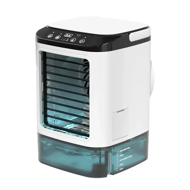 Portable Desktop Air Conditioner Fan – Dual Spray Ultrasonic Humidifier, 3-Speed Silent Air Cooler with Night Light for Home | Stornfield