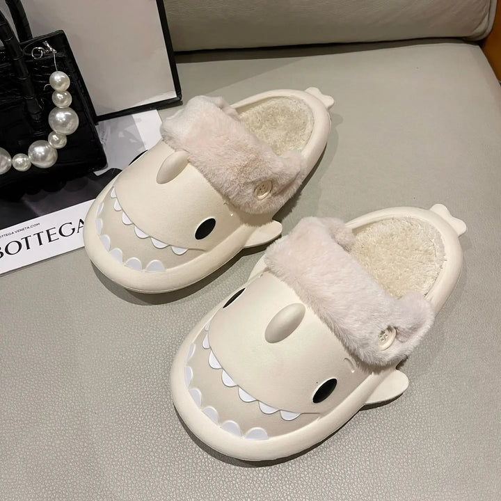 Funny Shark Slippers made of Cotton – Warm and Cozy Slippers for Men and Women, Non-Slip and Comfortable | Stornfield