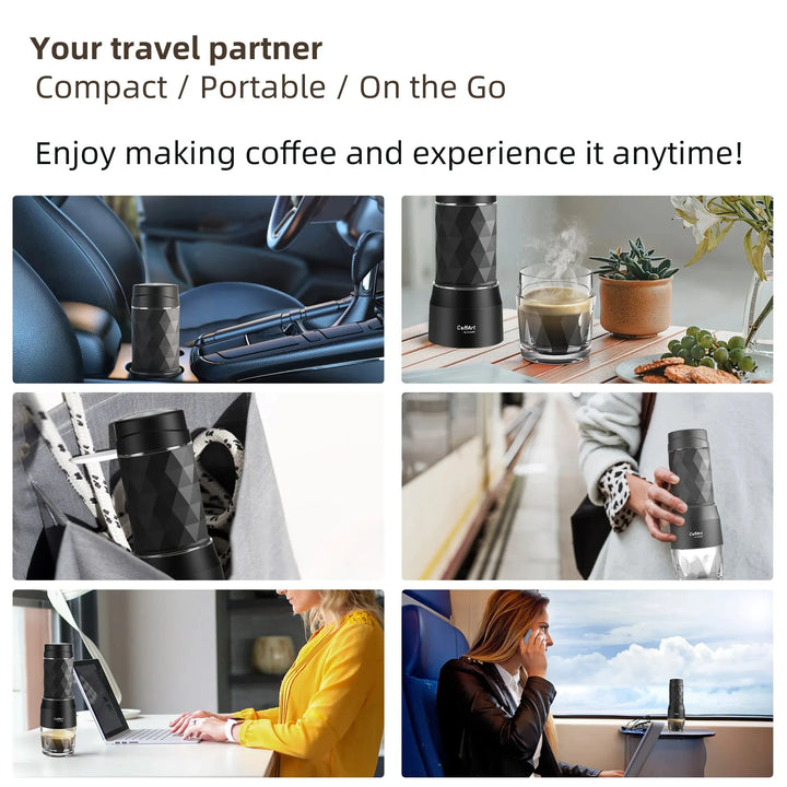 Stornfield | Portable Coffee Machine Espresso Maker Hand Press Capsules Ground Coffee Portable Infuser for Travel and Picnic, BioloMix