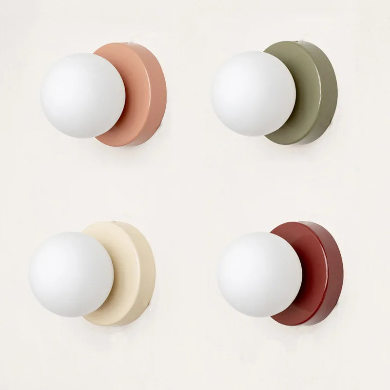 Stornfield | LumiGlobe - Mid-Century Modern Glass Block Wall Lamp