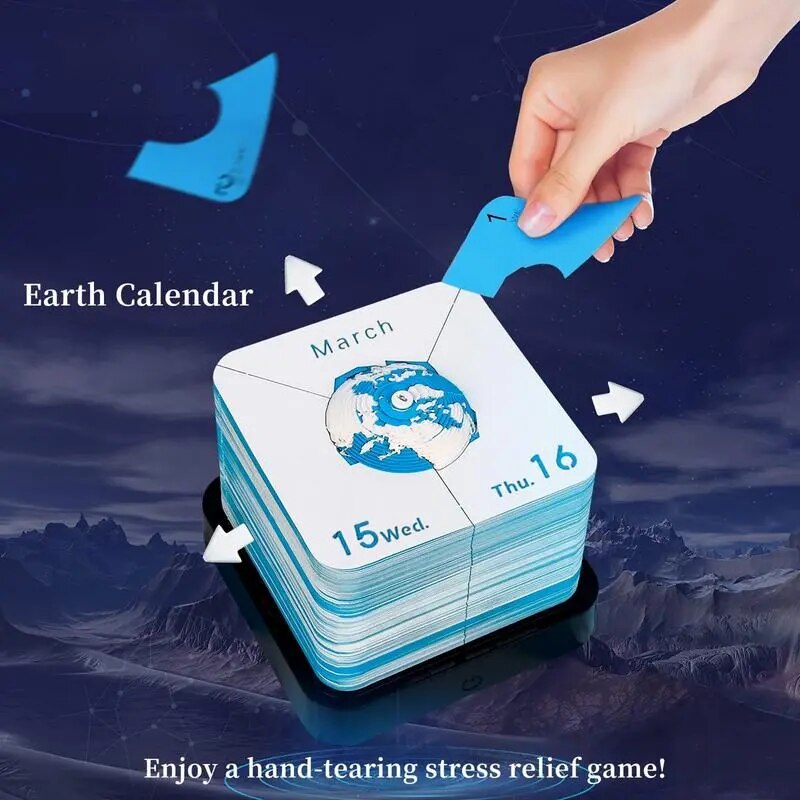 3D Earth Wanderer Calendar Memo Pad | Stornfield