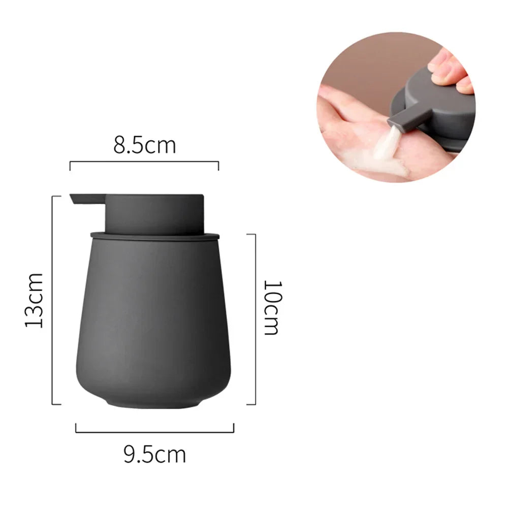 CeramiLux 300 ml Luxury Soap Dispenser made of Ceramic – for Soap, Shampoo, Conditioner or Lotion Stornfield