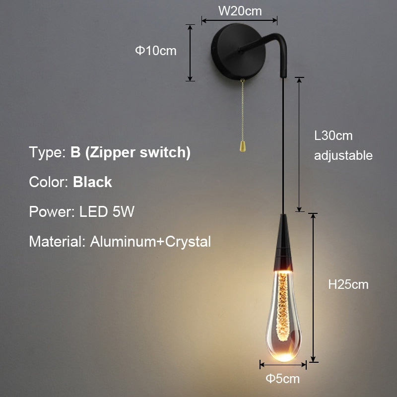 Stornfield | Luxurious Raindrop Wall Sconces