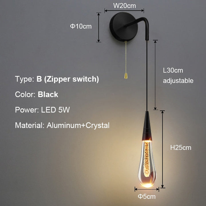 Stornfield | Luxurious Raindrop Wall Sconces