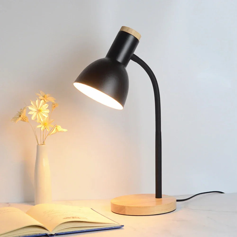 Stornfield | Autumn and Winter Lighting | Nordic Creative Wooden Iron LED Desk Lamp - Moxie