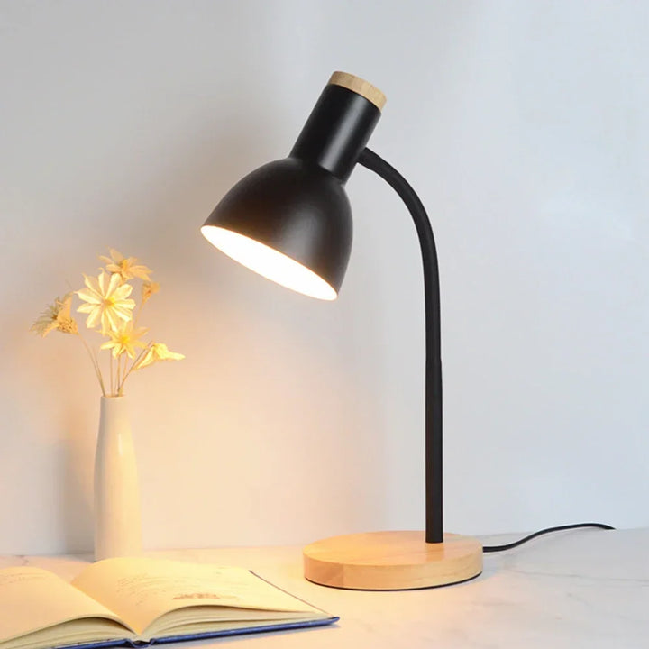 Stornfield | Autumn and Winter Lighting | Nordic Creative Wooden Iron LED Desk Lamp - Moxie