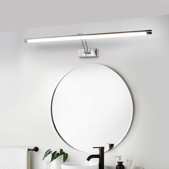 Stornfield | LED Wall Sconce 80-100cm - Modern Black/Silver Wall Lamp for Bathroom, Indoor Mounted Picture Light