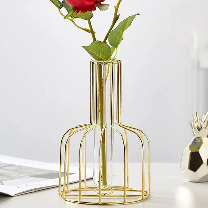 Gold Cage Vase Stornfield
