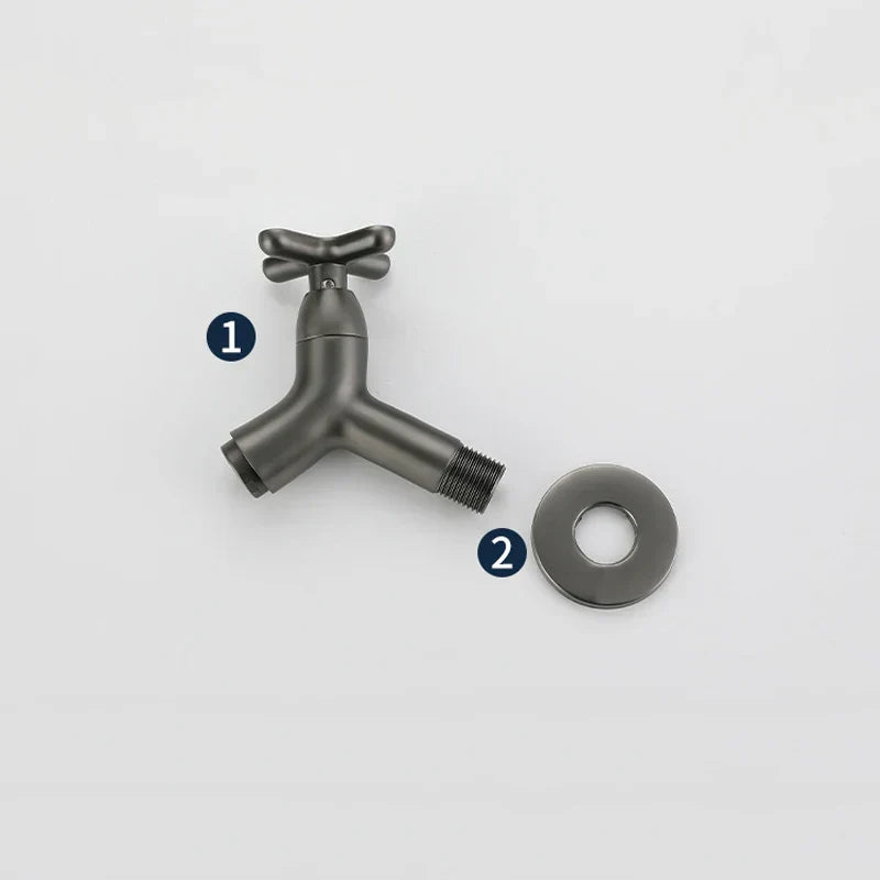 Stornfield | BrassFlow – Wall-Mounted Cold Water Tap in Solid Brass