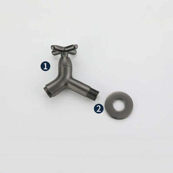 Stornfield | BrassFlow – Wall-Mounted Cold Water Tap in Solid Brass