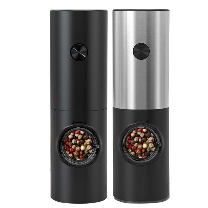 Stornfield | Automatic Electric Salt and Pepper Grinder with LED Light and Adjustable Coarseness - Perfect for Kitchen or Restaurant